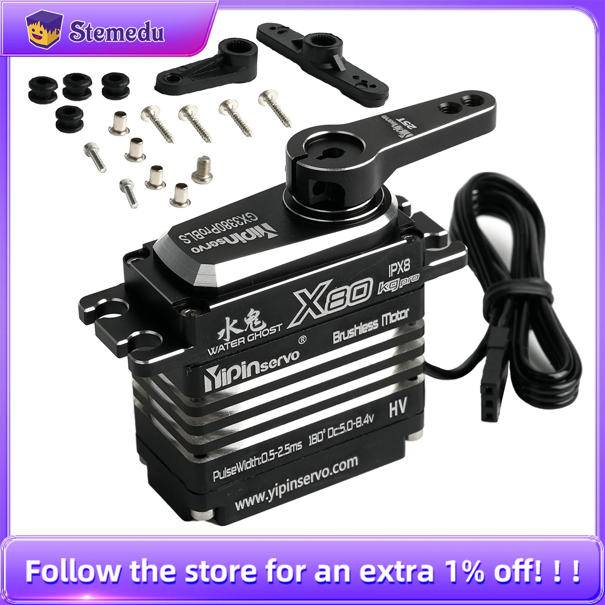 Kids Toys Remote Car - 80KG Digital Servo Motor All Metal
