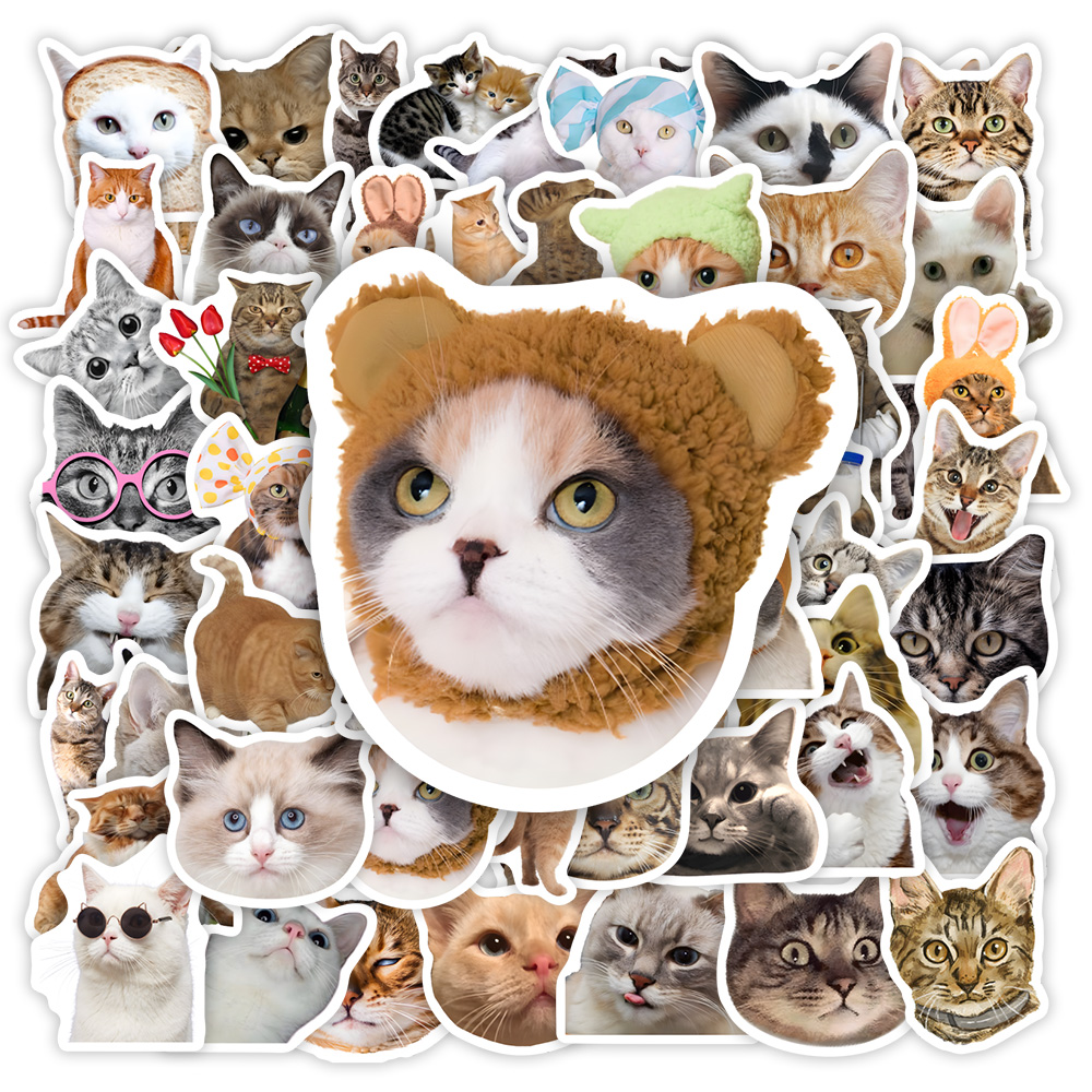 Kids Toys Clipart - Funny Cat Clipart Stickers Kids DIY