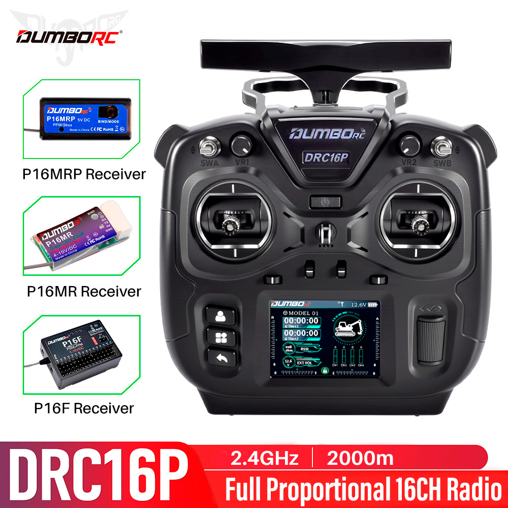 Kids Toys Remote Car - DUMBORC RC Transmitter DRC16P 16CH Coach
