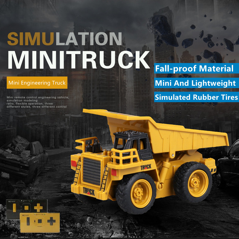 Kids Toys Under £5 - Mini Volume Remote Control Bulldozer Forklift