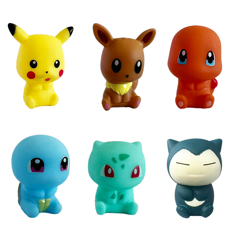 6Pcs Pokemon Bath Toys Pikachu - Kids Toys Under 100 ulasan dan harga