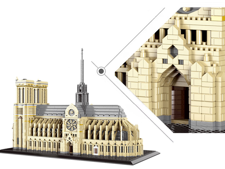 7380pcs+World Architecture Min - Kids Toys Paris ulasan dan harga