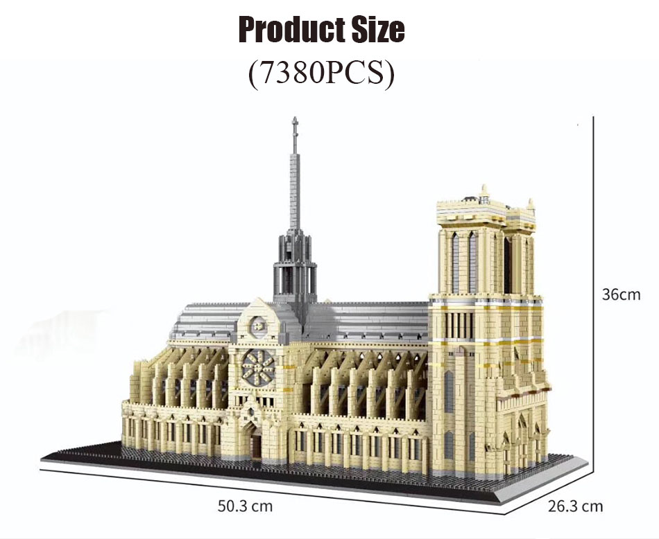 7380pcs+World Architecture Min - Kids Toys Paris ulasan dan harga