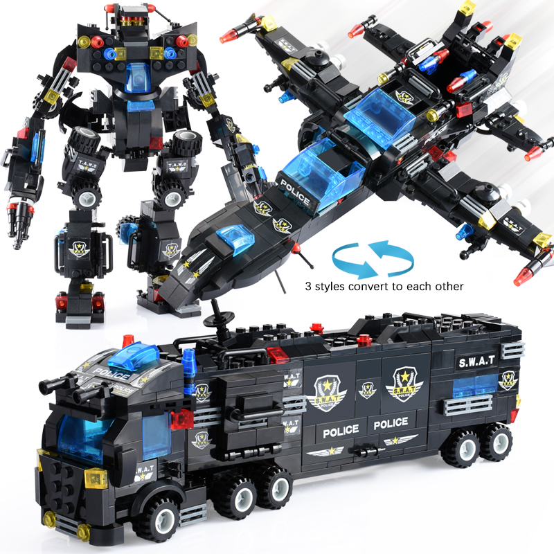 825+PCS Creative City Police B - Kids Toys Under £5 ulasan dan harga
