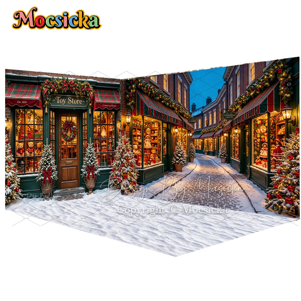 Mocsicka Christmas Toy Store S - Toys Background For Kids ulasan dan harga