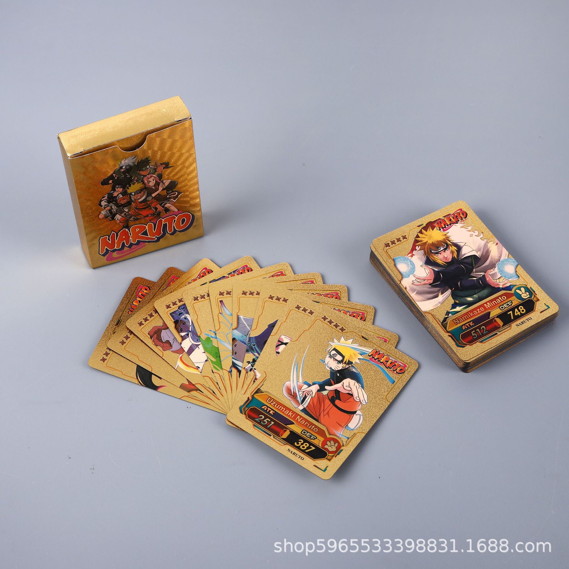 55pcs Naruto Card Gold English - Kids Toys Usa ulasan dan harga