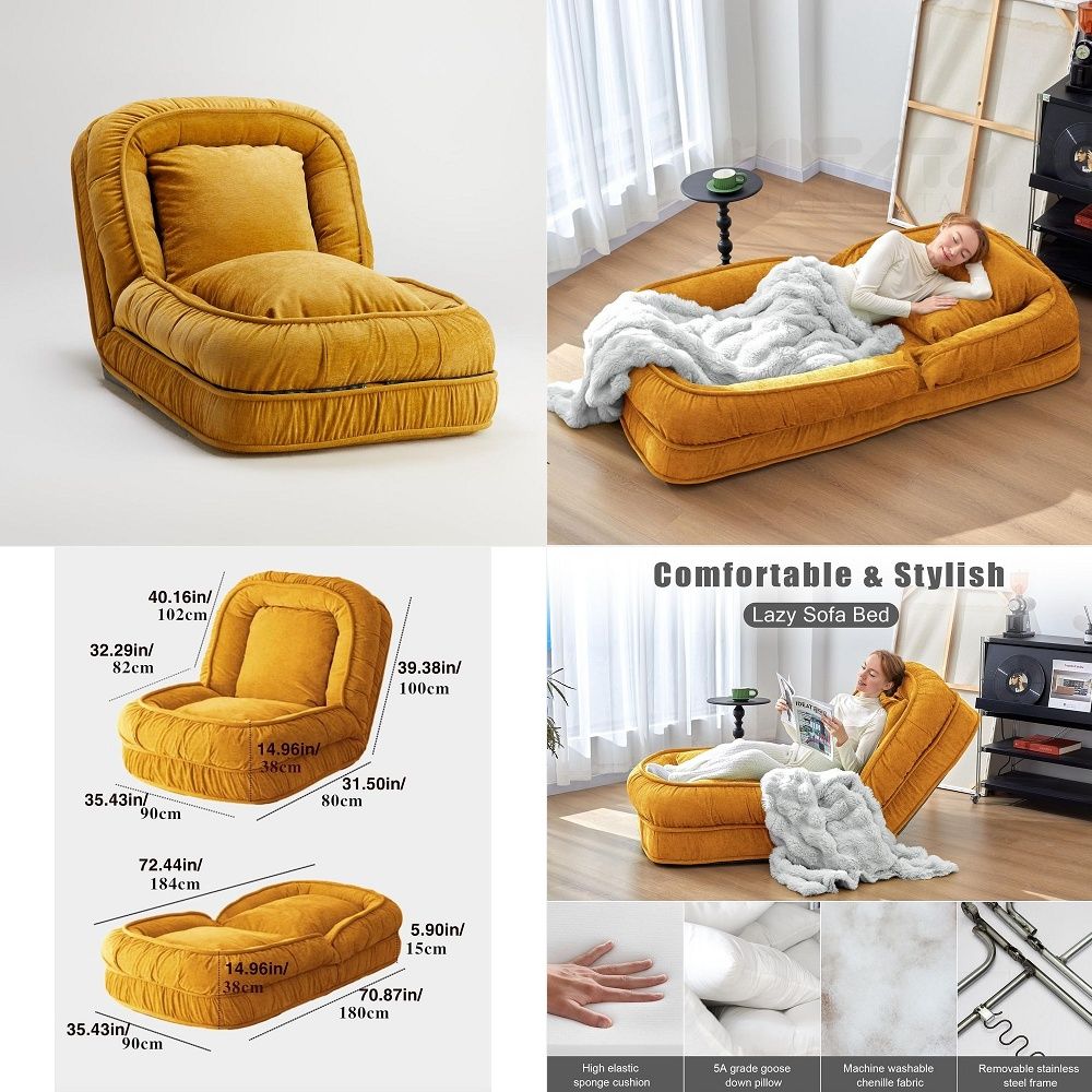 Foldable Lazy Sofa Bed Floor C - Kids' Toy ulasan dan harga
