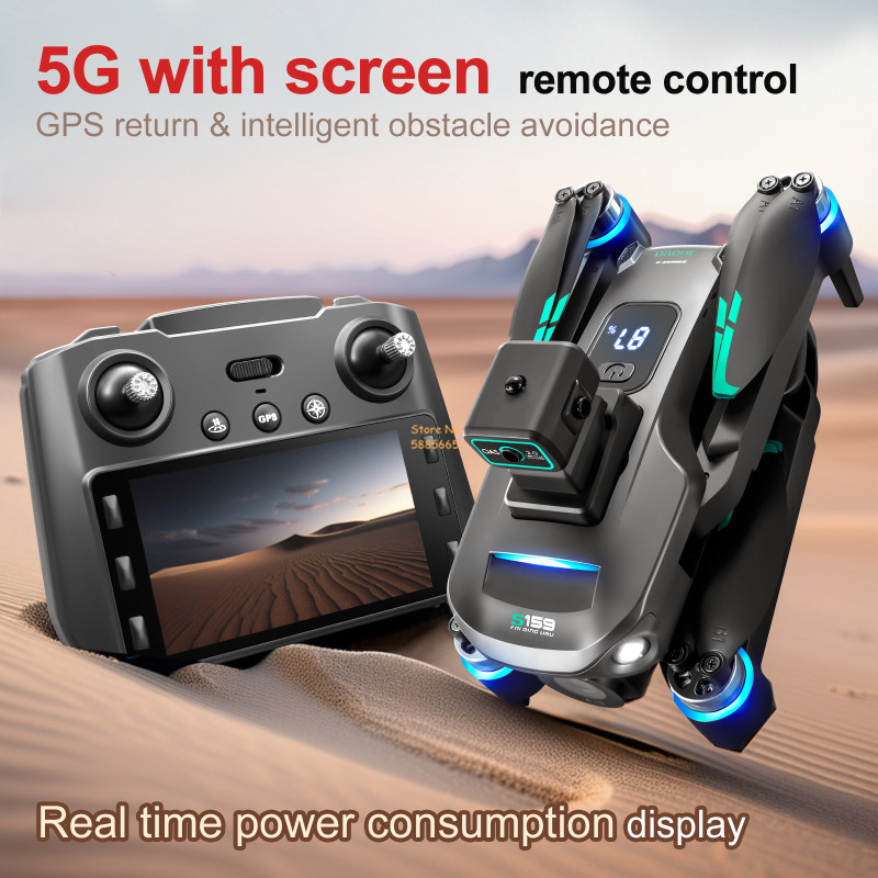 8K Dual Camera 5G WIFI FPV Rem - Kids Toys Drone ulasan dan harga