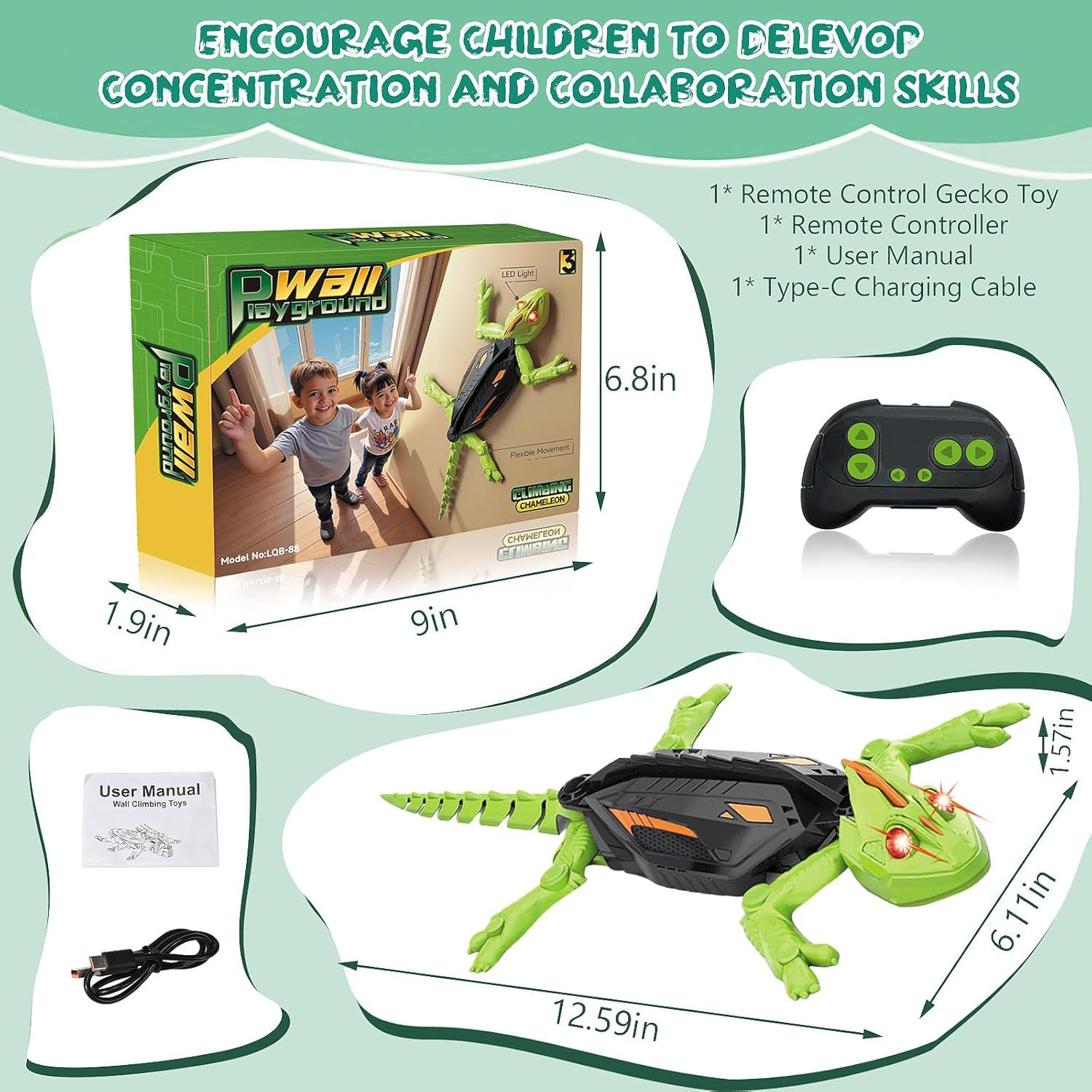 Remote Controlled Gecko Chamel - Kids Toys Under £5 ulasan dan harga