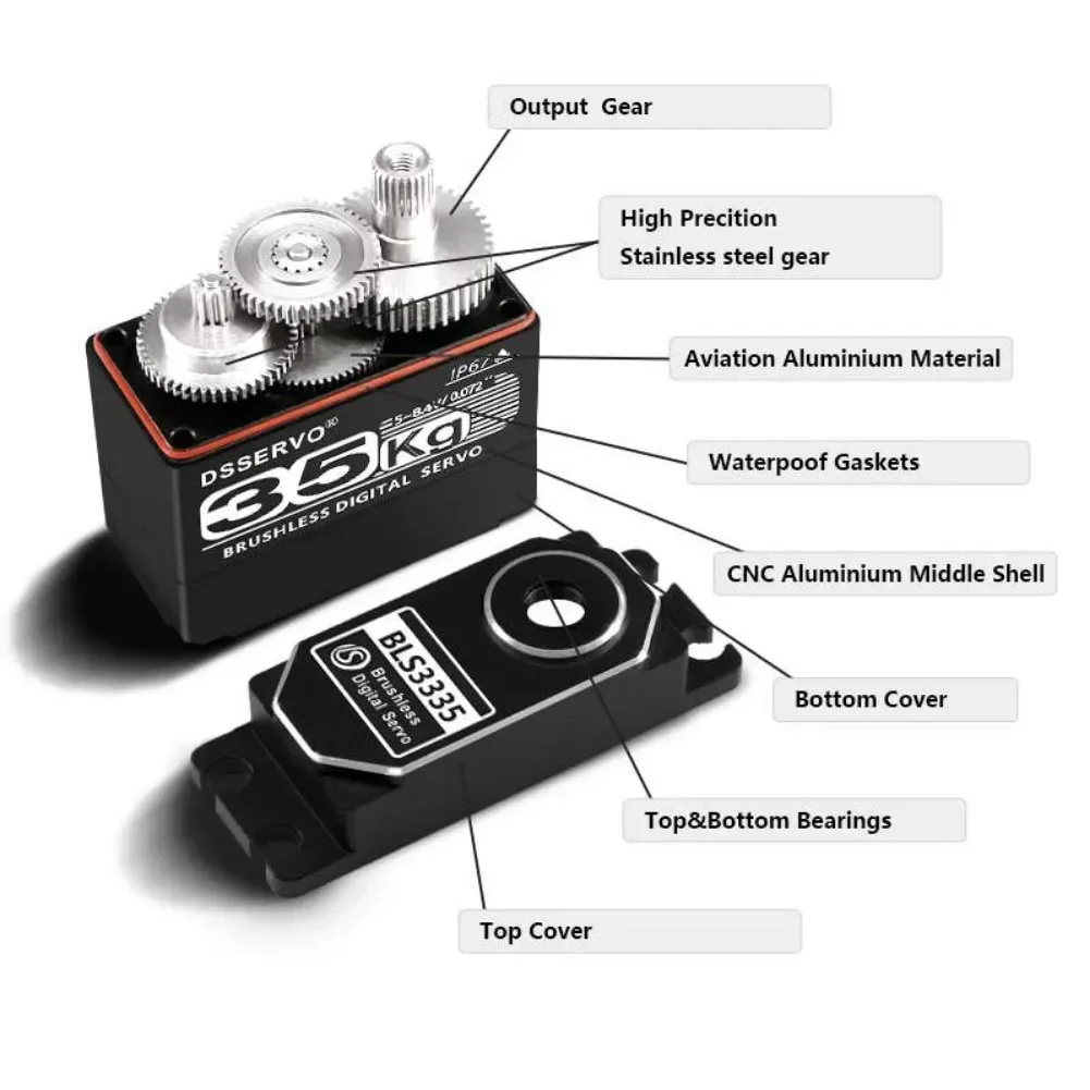 35KG BLS3335 Digital Servo Mot - Kids Toys Remote Car ulasan dan harga