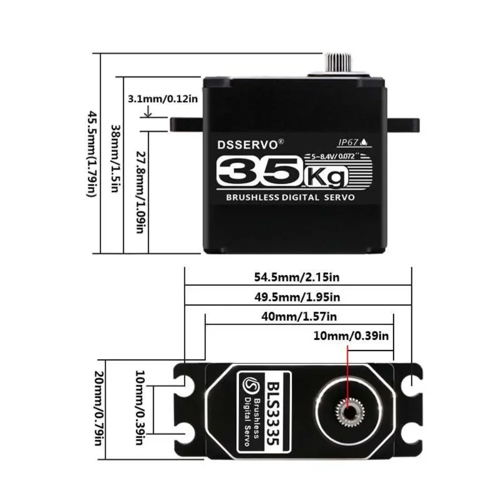 35KG BLS3335 Digital Servo Mot - Kids Toys Remote Car ulasan dan harga