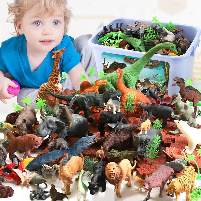 44Pcs Jurassic Dinosaurs Set S - Kids Toys Under 100 ulasan dan harga