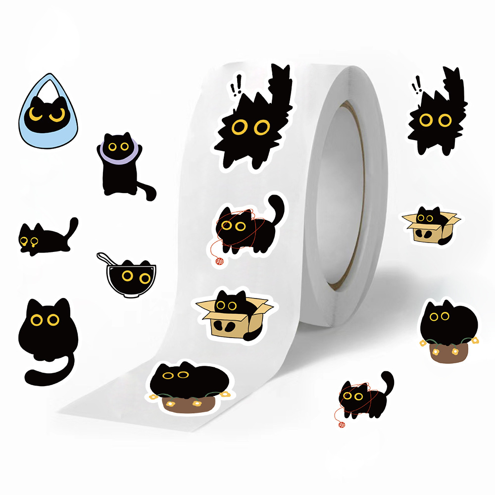 100-500Pcs Cartoon Cat Roll St - Kids Toys Names ulasan dan harga