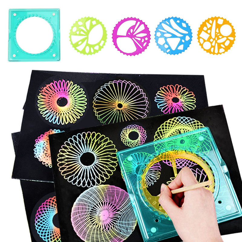 5 in 1 Spiral Art Gear Geometr - Kids Toys Under £5 ulasan dan harga