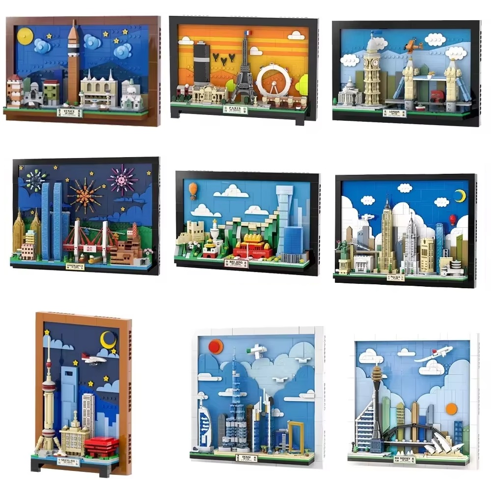 City Postcard Puzzle Blocks MO - Kids Toys Paris ulasan dan harga