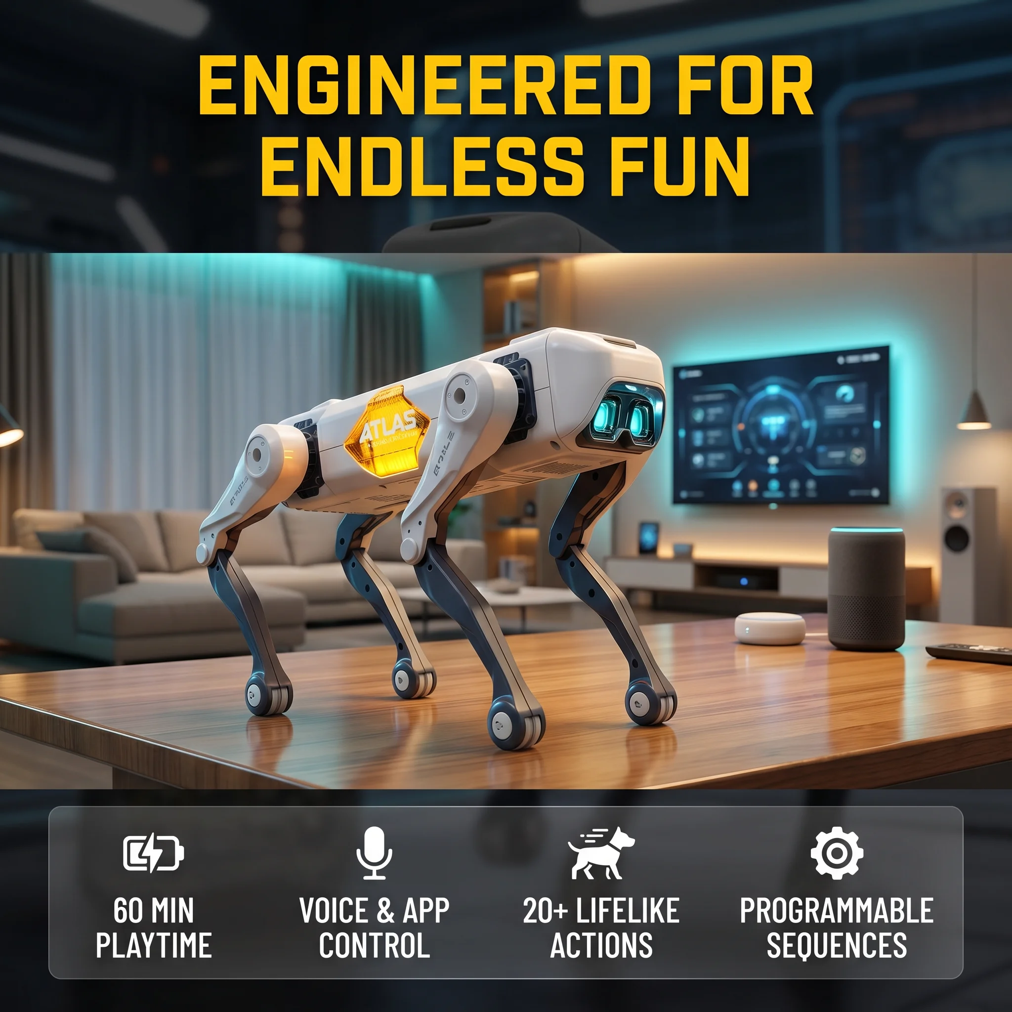 AI Smart Robot Dog, Voice & AP - Kids Toys Usa ulasan dan harga