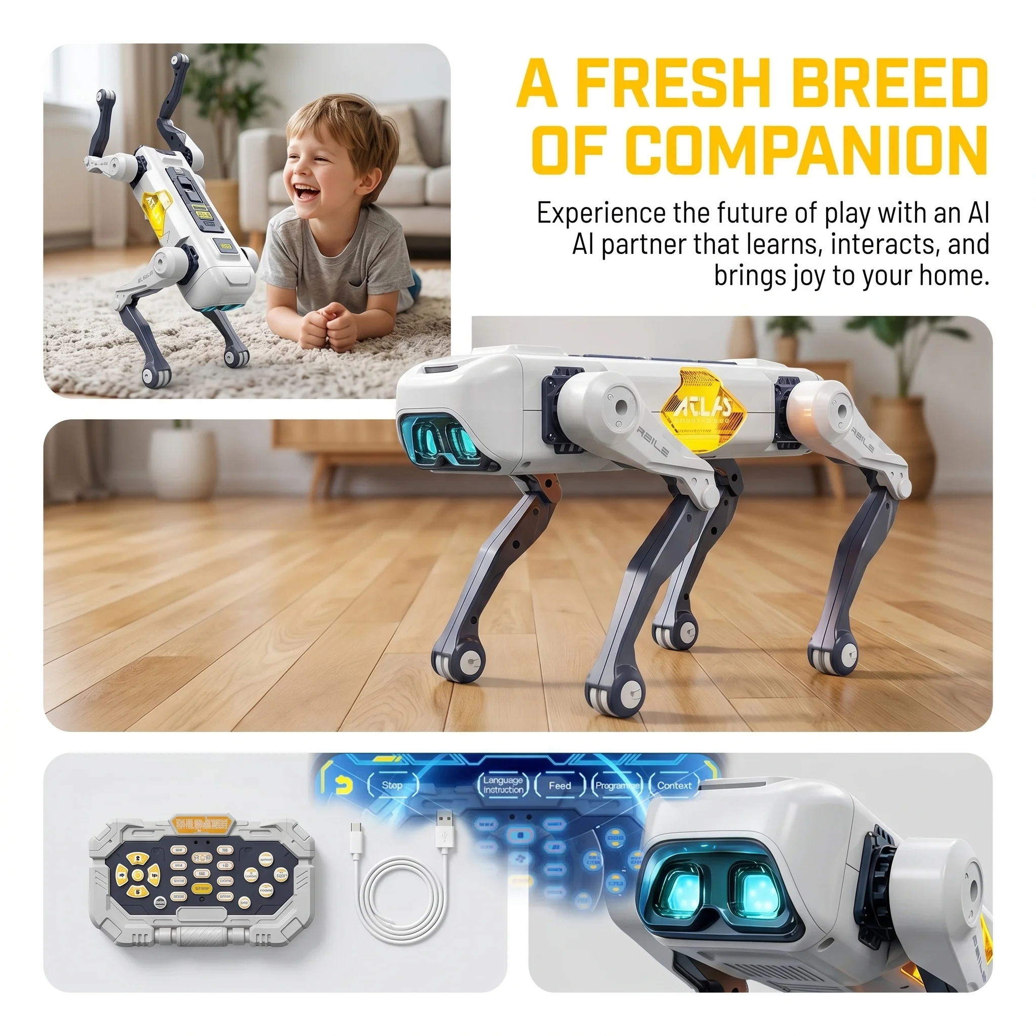 AI Smart Robot Dog, Voice & AP - Kids Toys Usa ulasan dan harga