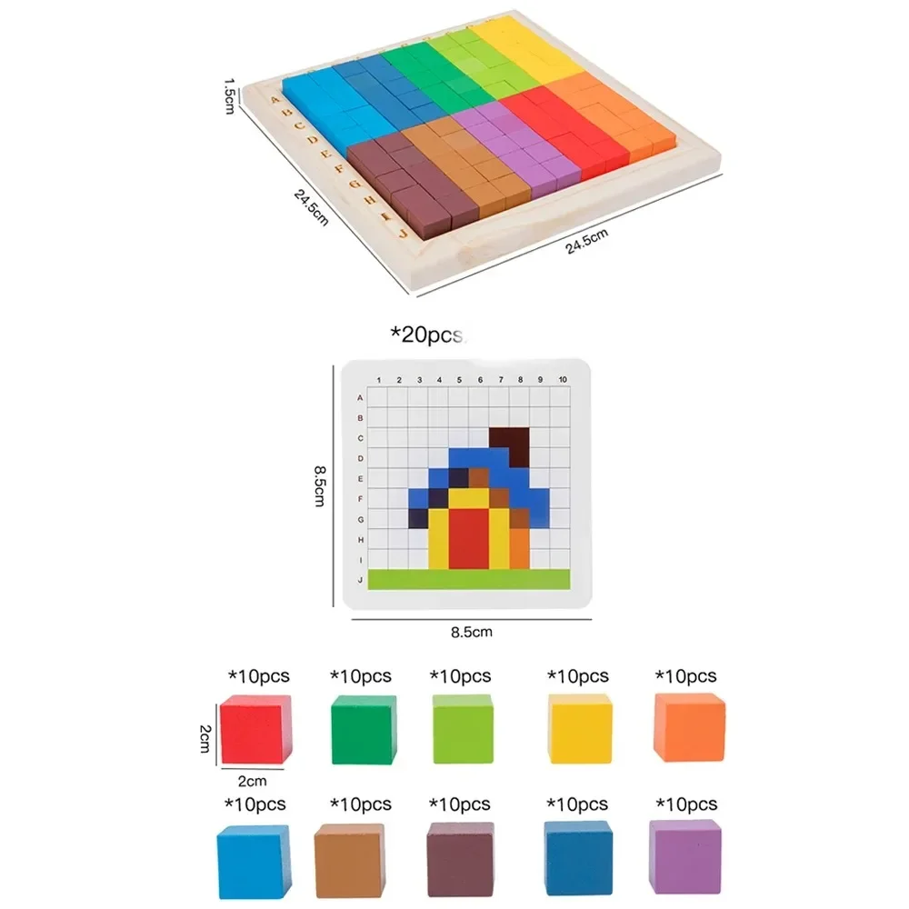 Montessori Color Counting Buil - Kids Toys Under 100 ulasan dan harga