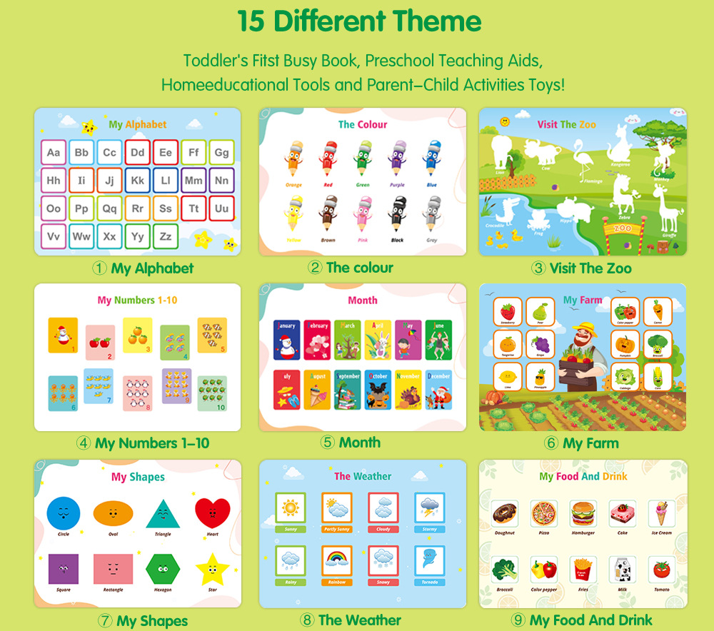 Busy Book for Kids 2-5 Years P - Kids Toys Now ulasan dan harga